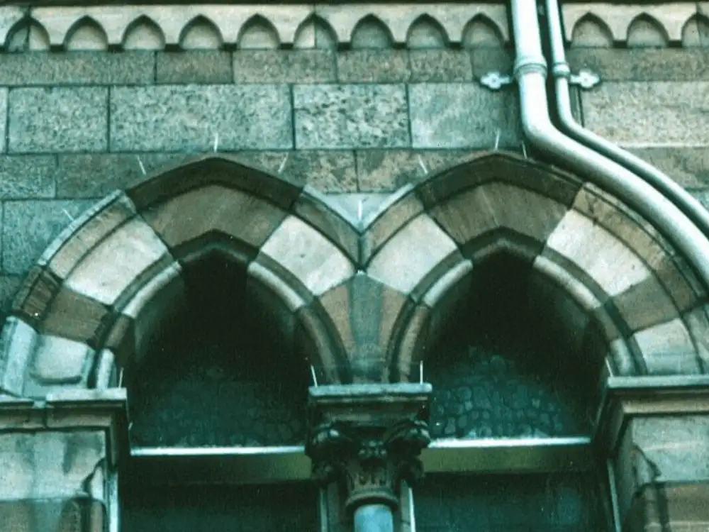 Bird-Wire installed along a facade ledge
