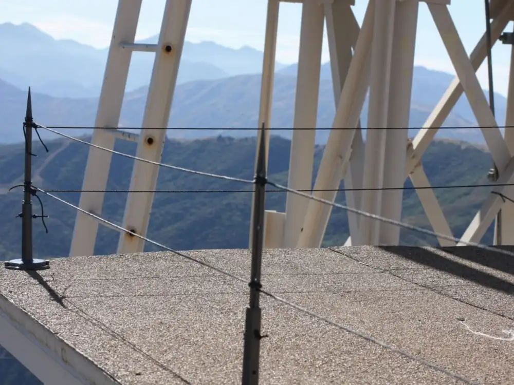 Tower Guard system protecting a communications tower