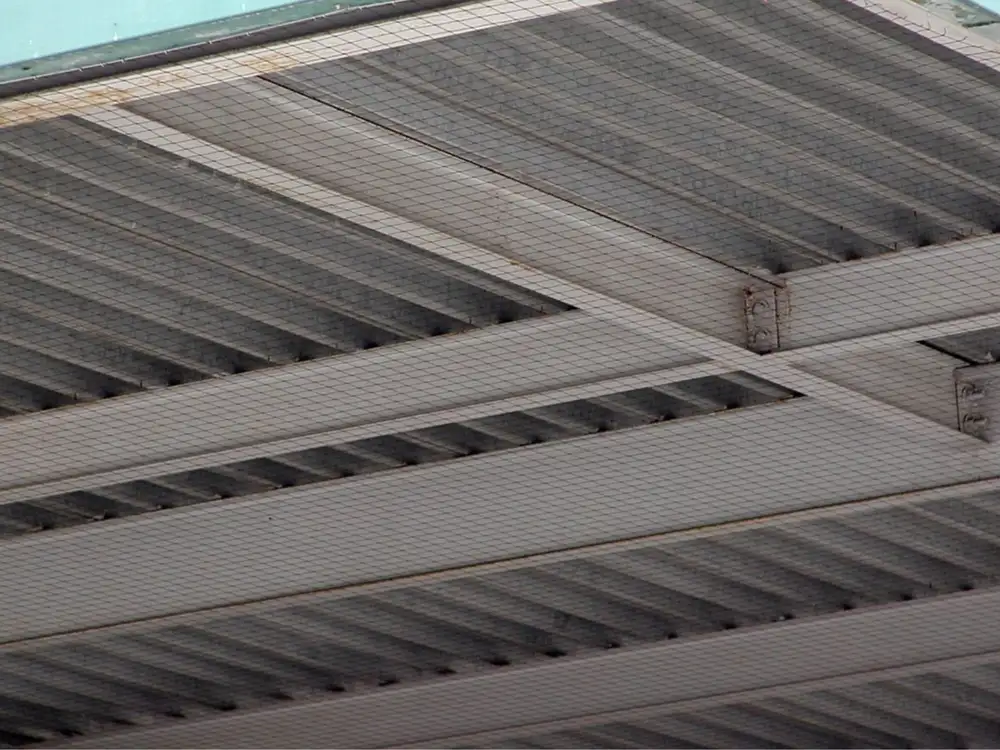 StealthNet netting installed at a loading dock