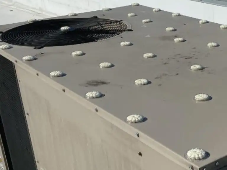 Optical Gel dishes placed around HVAC equipment