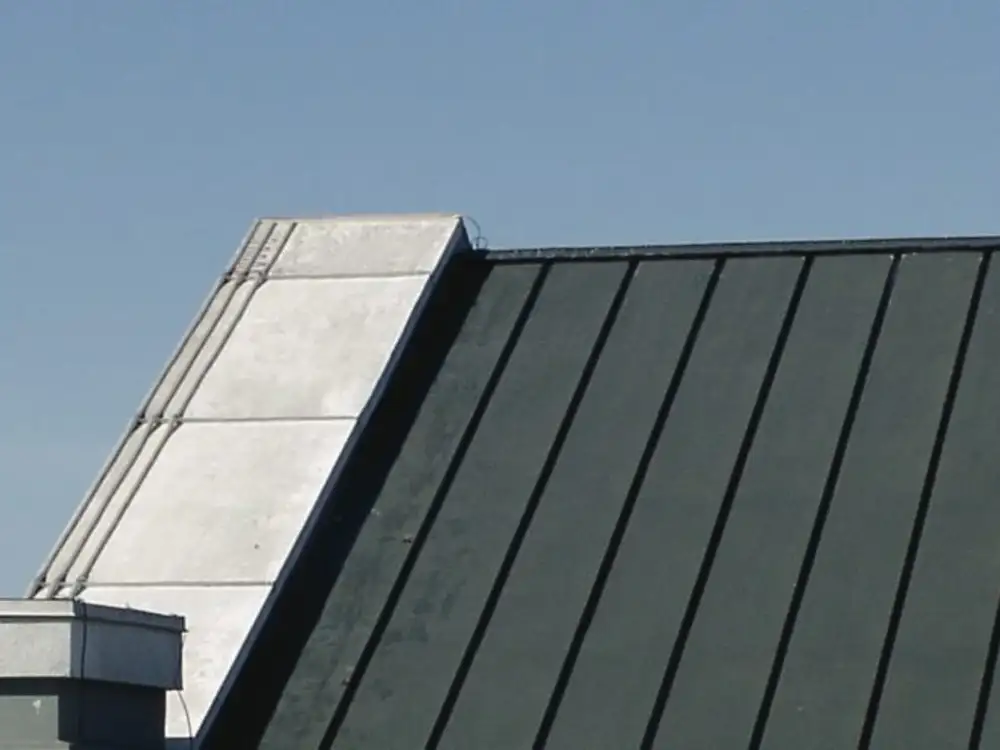 Bird-Shock electrified track along a roof edge