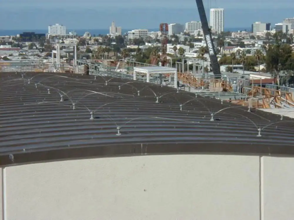 Daddi Long Legs bird deterrent installed on a rooftop