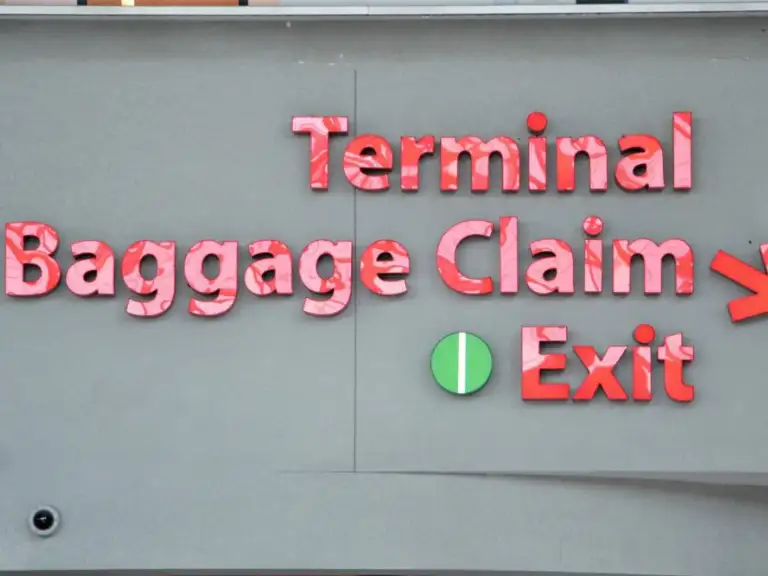 Airport signage protected with Bird Barrier bird control by Roofco