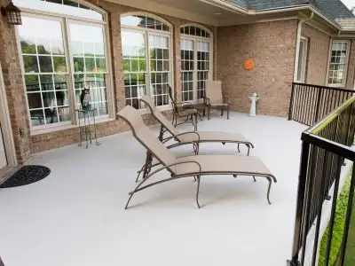 Duradek vinyl decking on a rooftop terrace